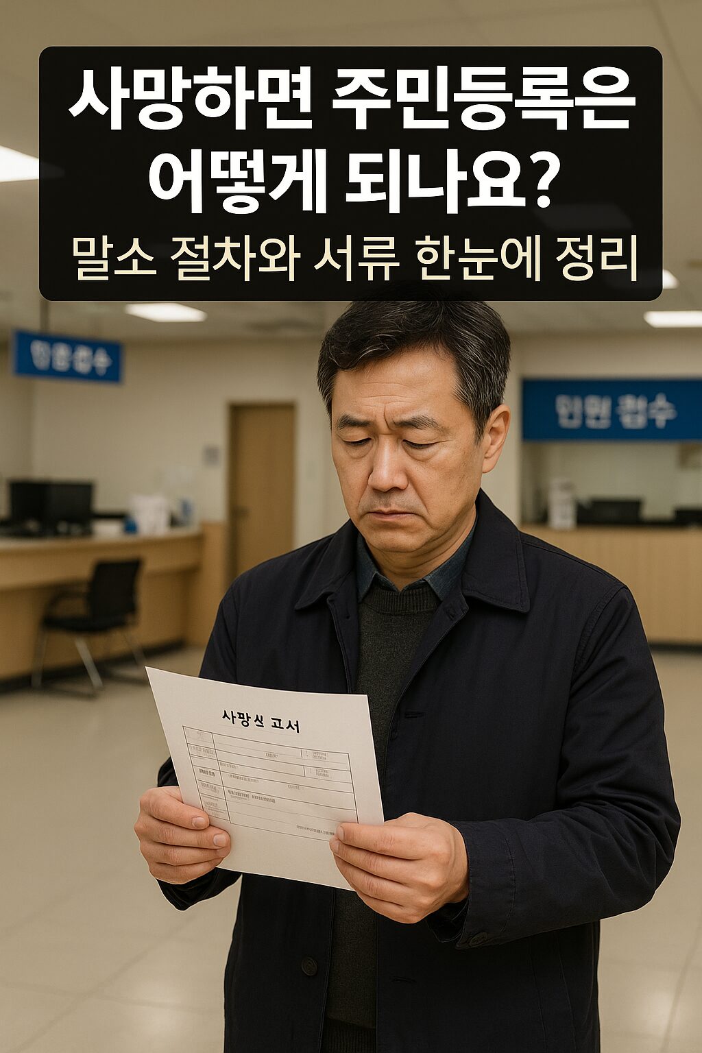사망하면 주민등록은 어떻게 되나요? 말소 절차와 서류 한눈에 정리
