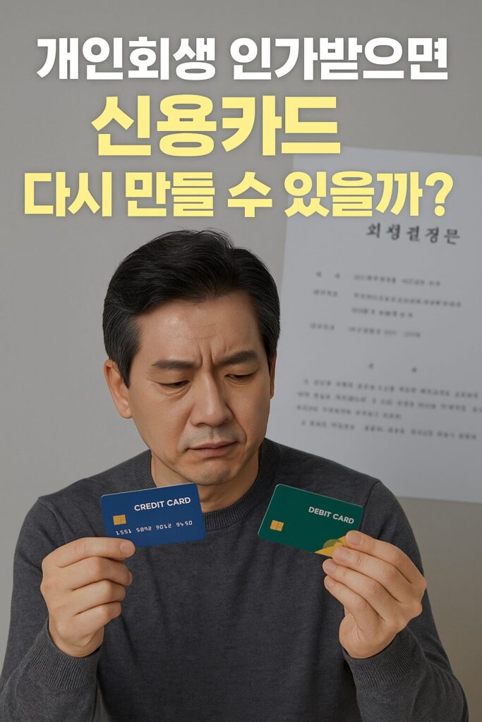 개인회생 인가받으면 신용카드 다시 만들 수 있을까? 발급 가능 시점 정리