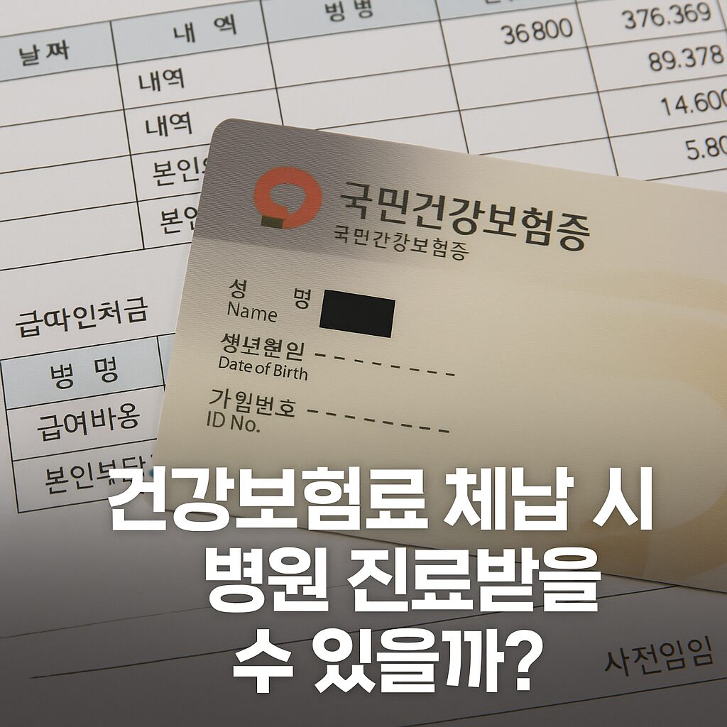 🏥 건강보험료 안 냈을 때 병원 진료 가능한가요?