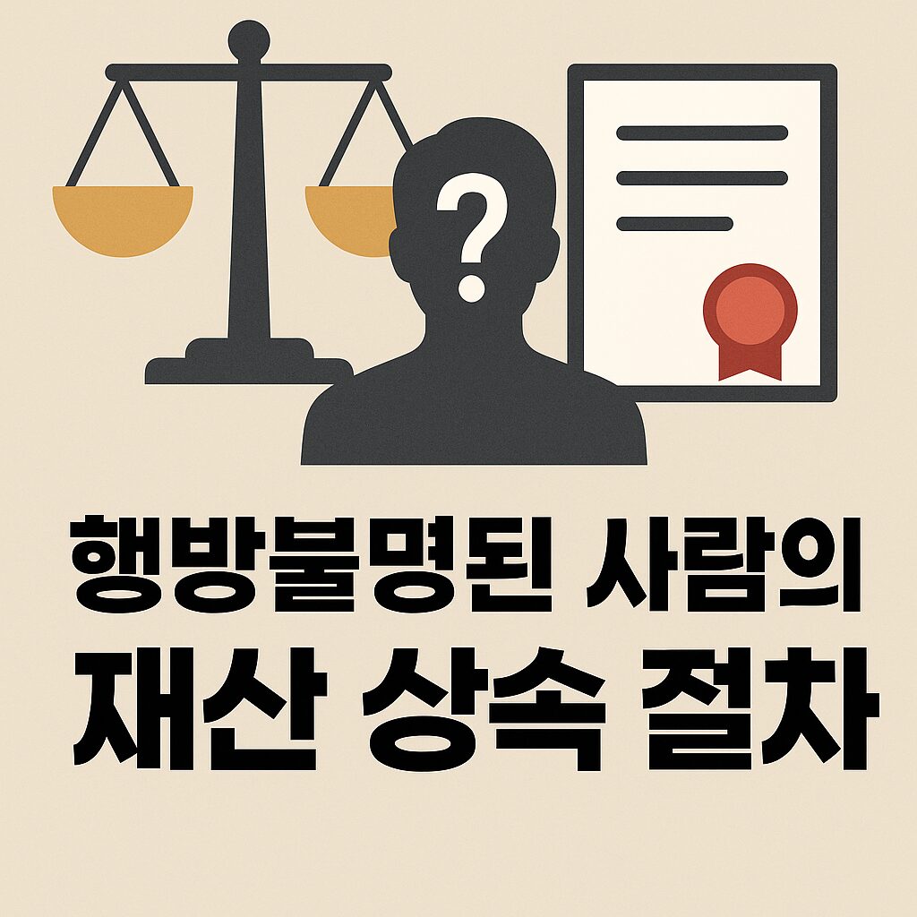 📌 행방불명된 사람의 재산 상속 절차