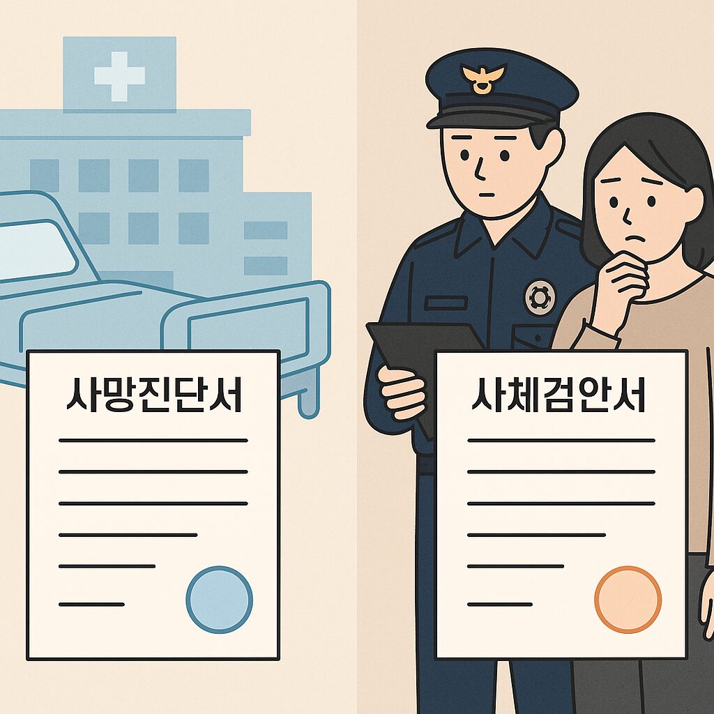 사망진단서 vs 사체검안서, 뭐가 다르죠? 화장장·장례절차에 필요한 서류 정리