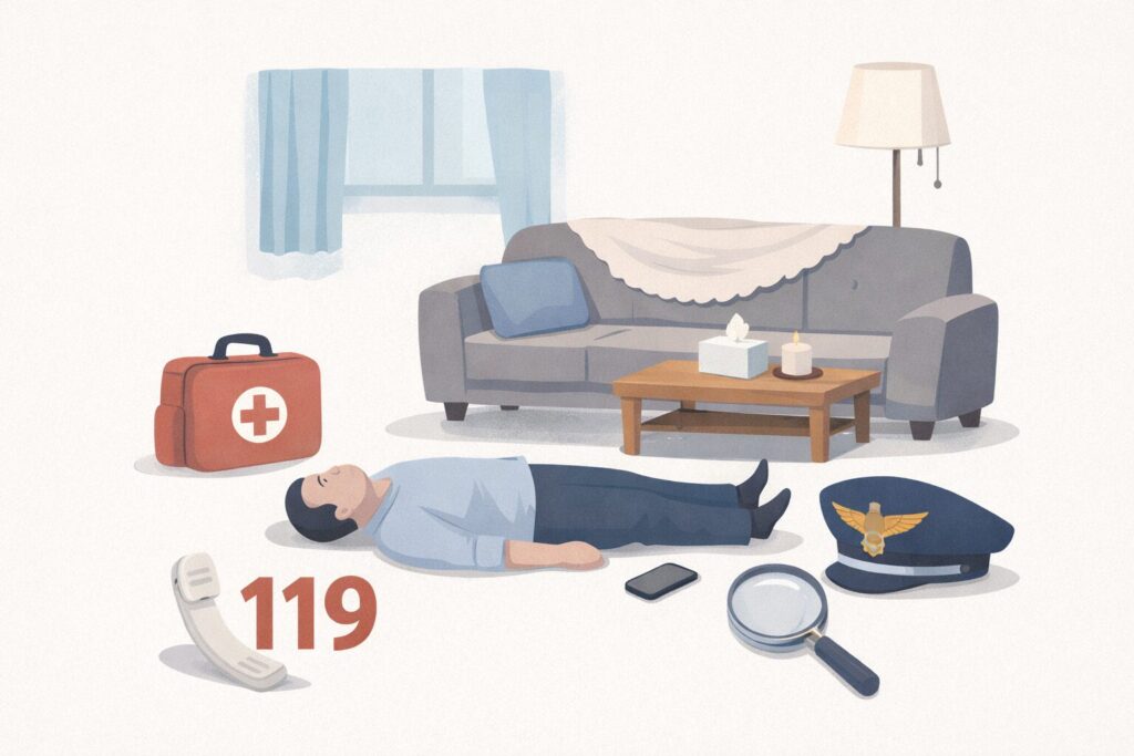 집에서 사람이 사망했을 때 가장 먼저 해야 할 일은?