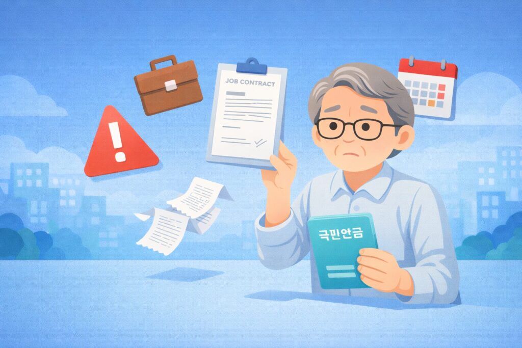 국민연금 조기수령 후 취업하면 연금 줄어들까? 감액·정지 기준 정리