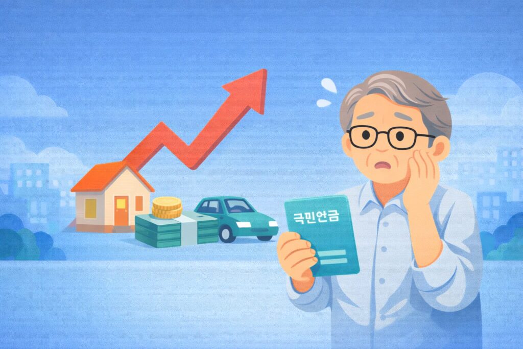 국민연금 받는데 재산이 늘면 연금 줄어드나? 집·예금·자동차가 감액에 미치는 영향