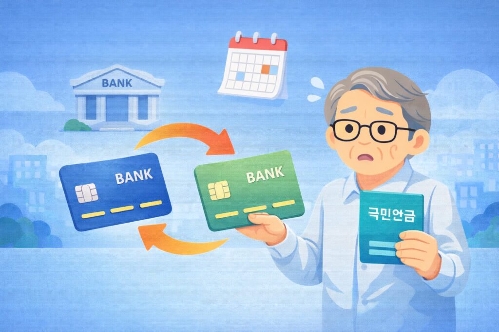 국민연금 받는 중 계좌 변경하면 언제부터 적용될까? 지급 계좌 바꾸는 방법과 주의사항