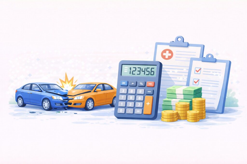 교통사고 후 합의금은 어떻게 계산되나요?