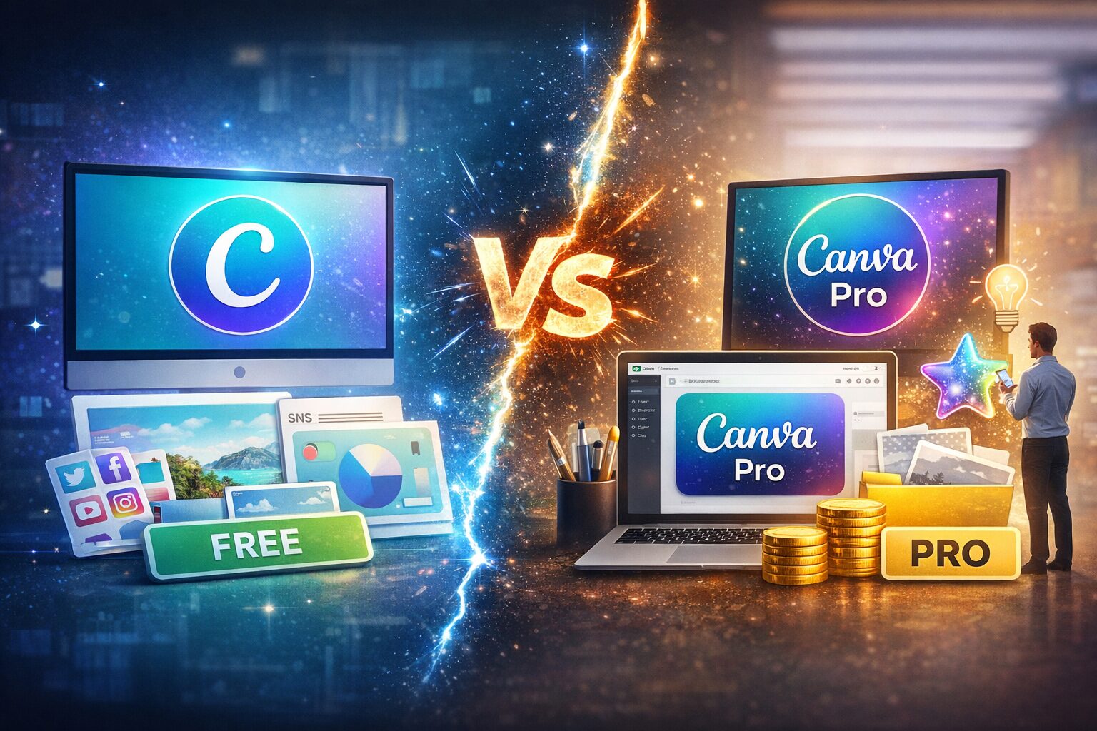Canva Pro 가격, 무료로 충분한 사람과 유료가 바로 필요한 사람의 차이