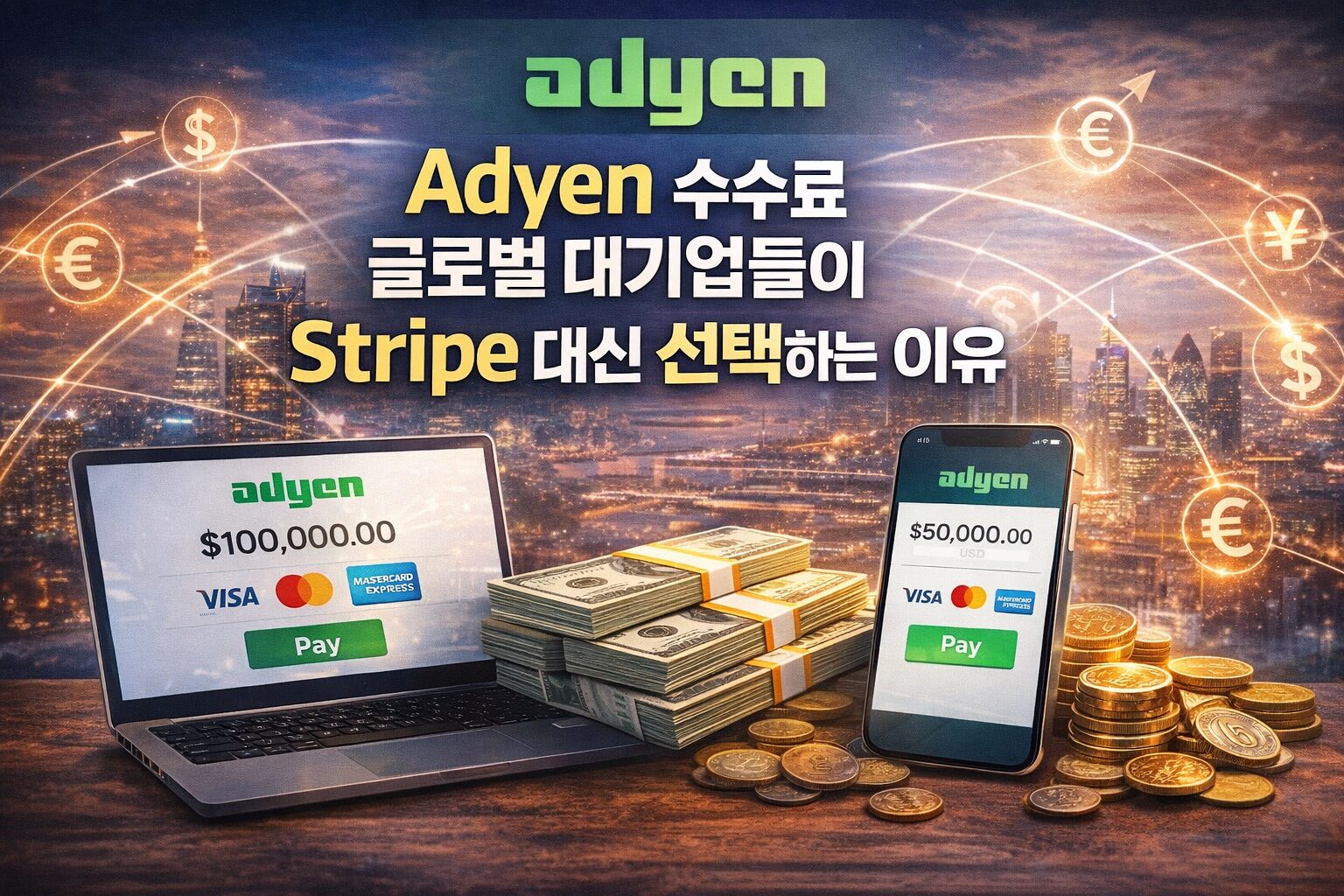 Adyen 수수료, 글로벌 대기업들이 Stripe 대신 선택하는 이유