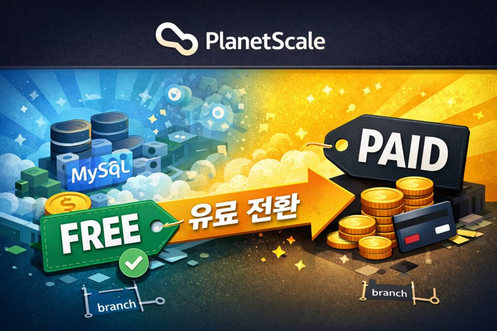 PlanetScale 가격, 무료 브랜치가 충분한 서비스와 비용이 커지는 순간