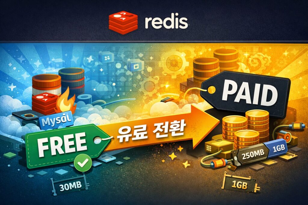 Redis Cloud 가격, 무료 캐시로 버티다가 비용이 붙는 순간
