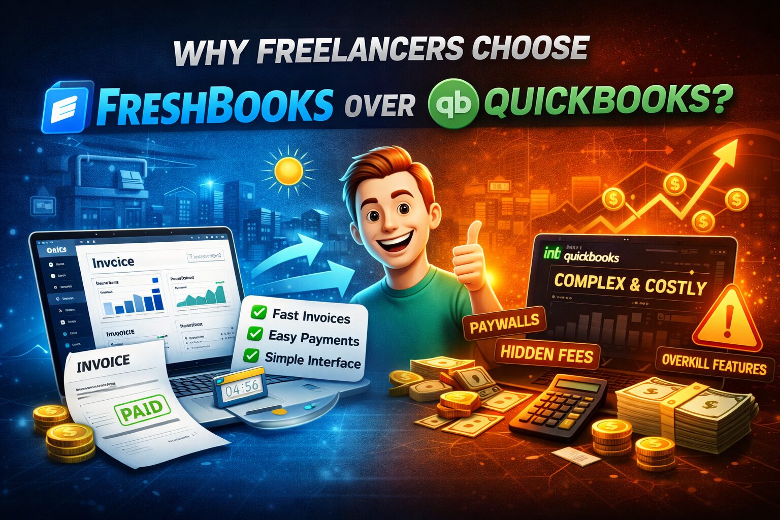 FreshBooks 가격, 프리랜서들이 QuickBooks 대신 많이 보는 이유