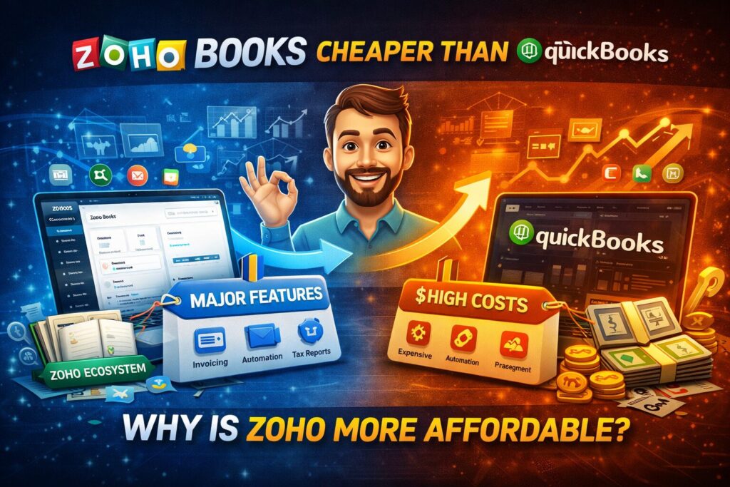 Zoho Books 가격, 회계 기능 많은데 QuickBooks보다 저렴하다고 보는 이유