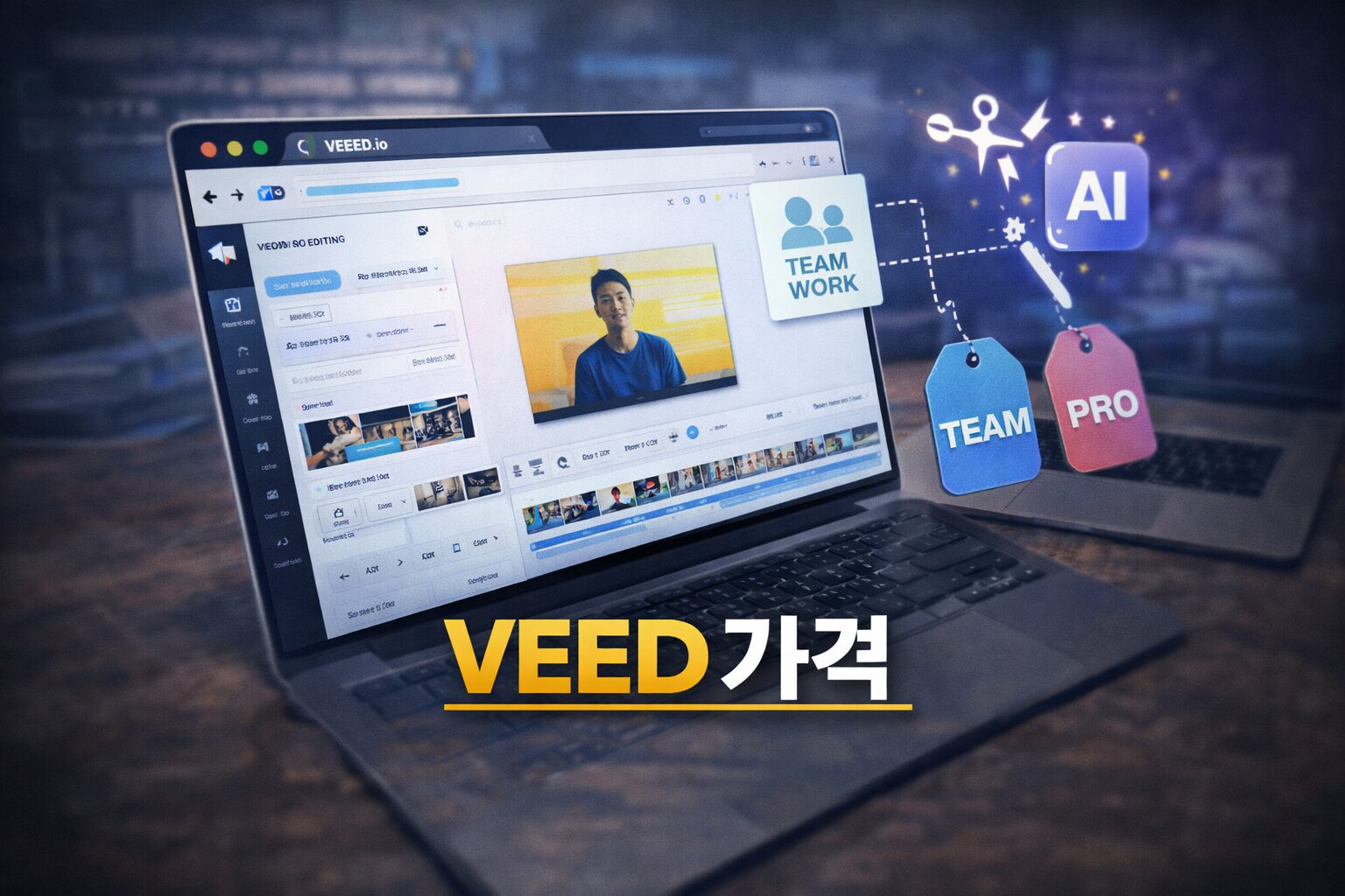 VEED 가격, 브라우저 편집인데 왜 팀 기능에서 비용 차이가 커질까
