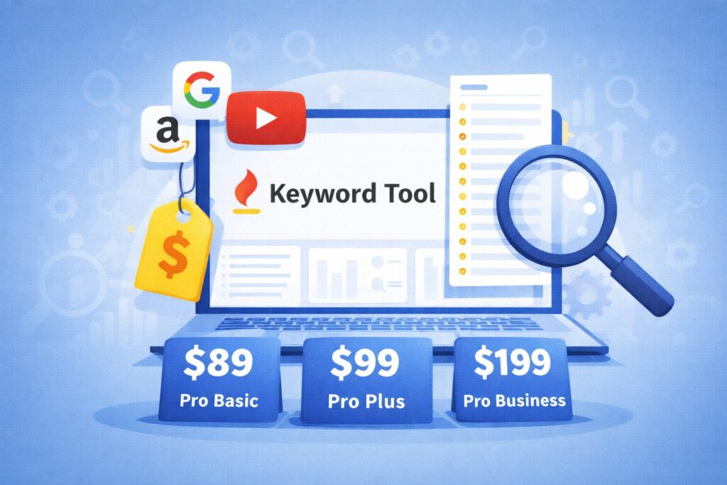 Keyword Tool 가격은 얼마인가? 무료 버전과 유료 플랜 차이
