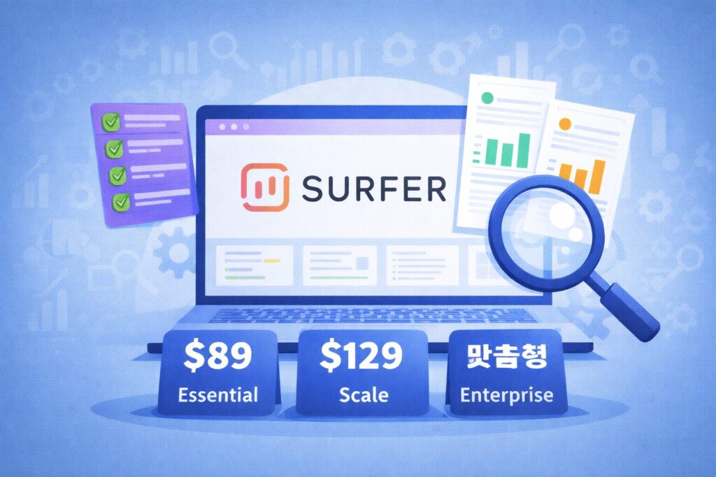 Surfer SEO 가격은 얼마인가? 플랜별 차이와 실제 쓰는 이유