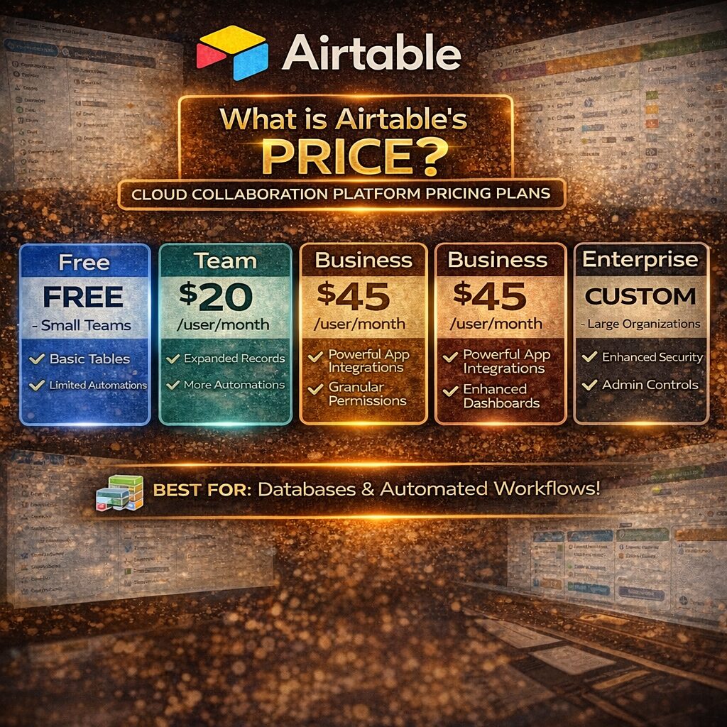 Airtable 가격은 얼마인가? 데이터형 협업툴 요금 구조