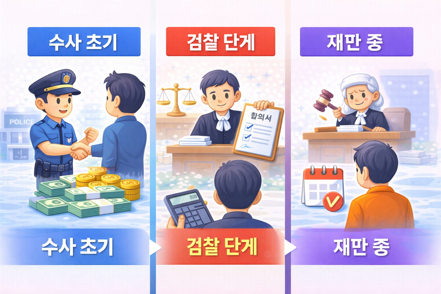 형사합의는 언제 하는 게 가장 유리할까요? 수사 단계별 합의 시점 차이 정리