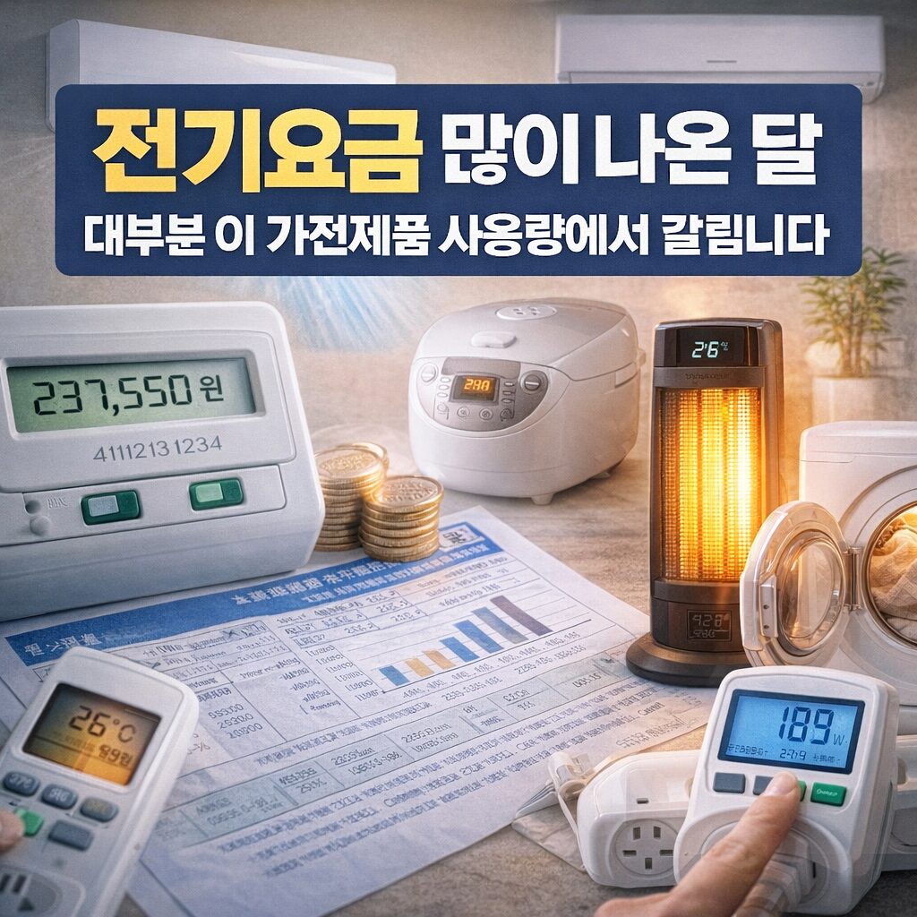 전기요금 갑자기 많이 나온 달, 대부분 이 가전제품 사용량에서 갈립니다
