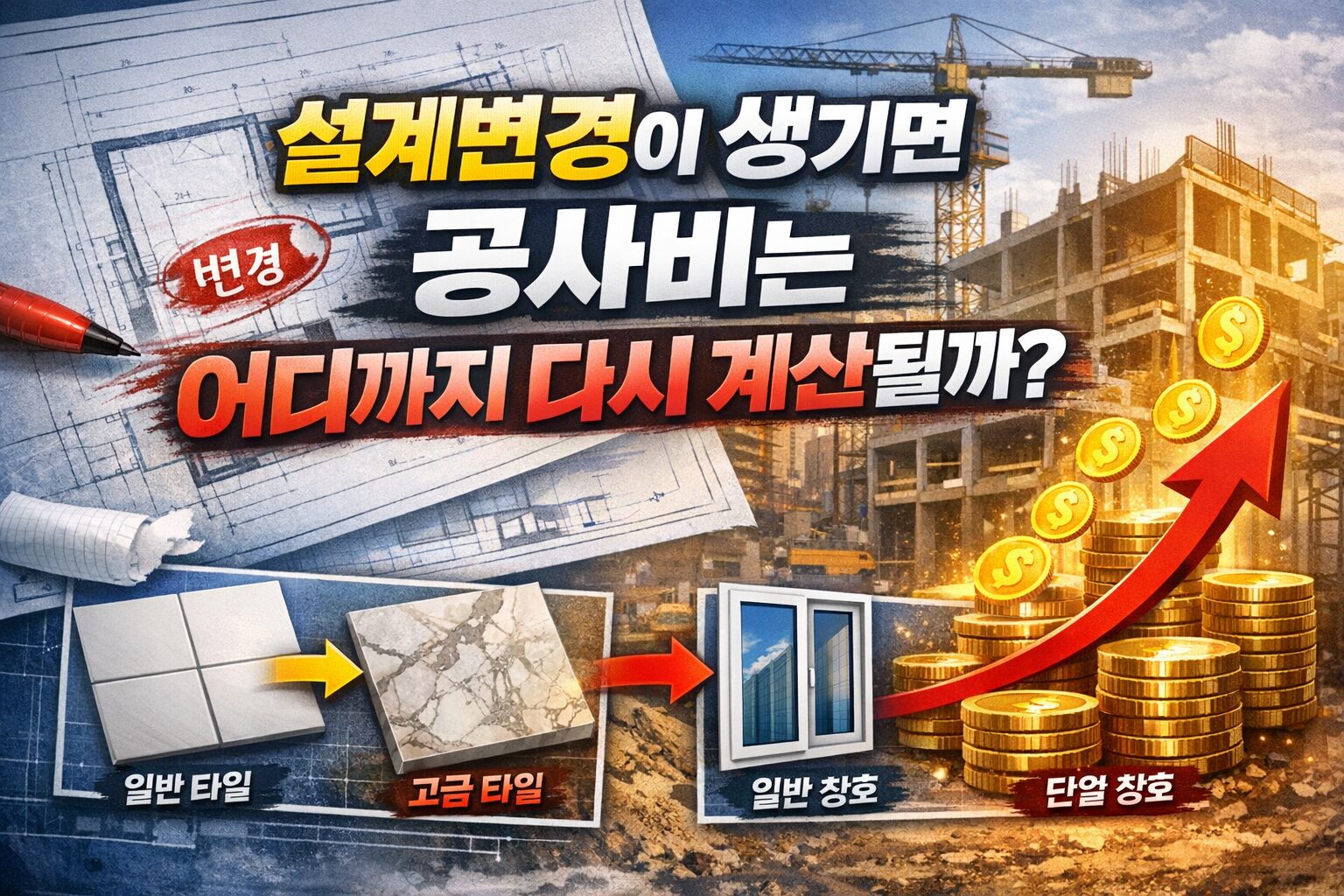 설계변경이 생기면 공사비는 어디까지 다시 계산될까