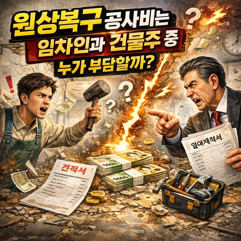원상복구 공사비는 임차인과 건물주 중 누가 부담할까