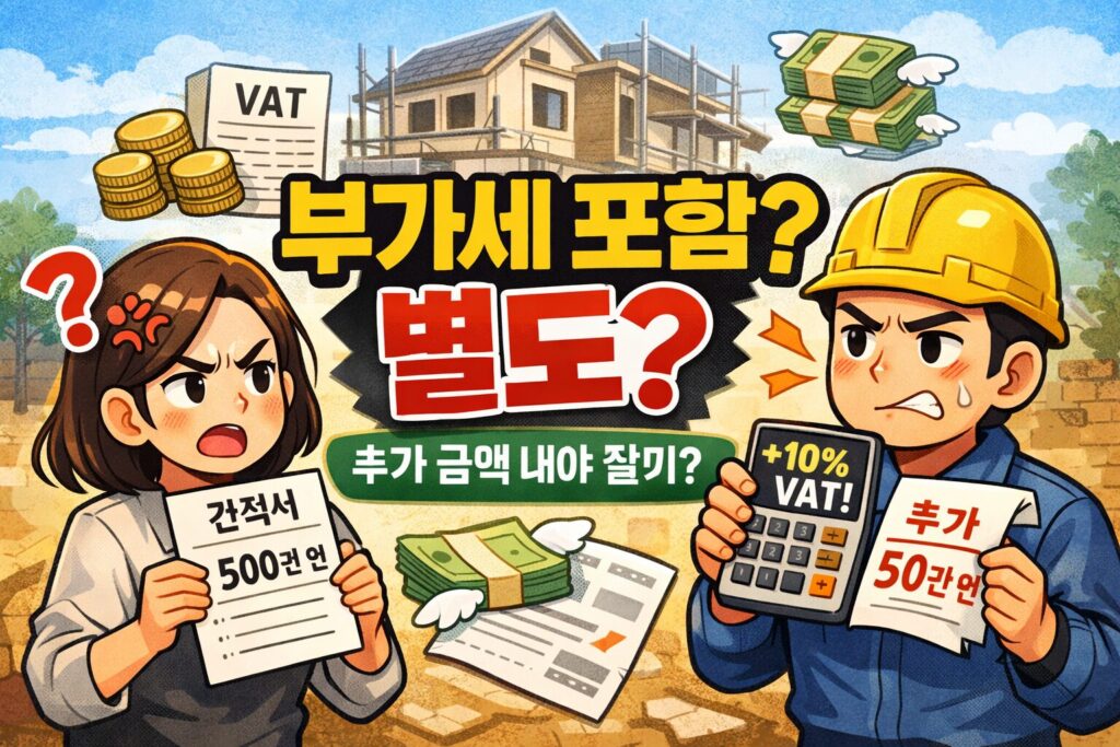 부가세 포함인 줄 알았는데 별도라고 하면 추가로 내야 할까