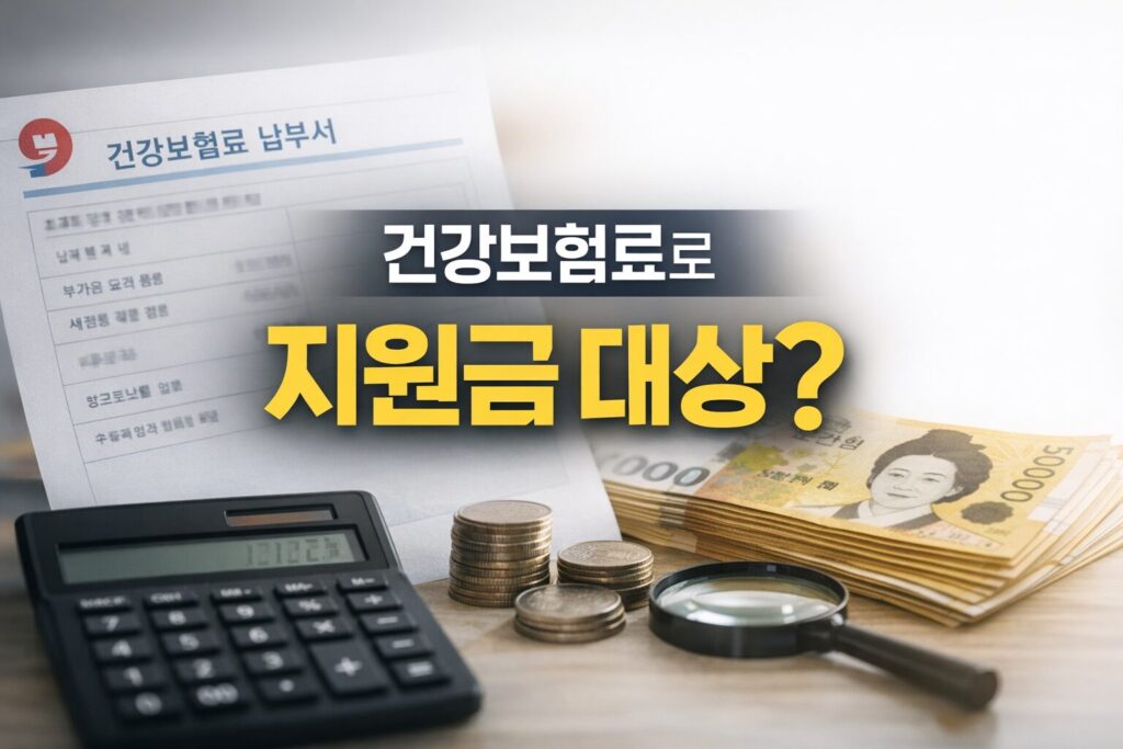 건강보험료 기준으로 지원금 대상인지 확인하는 방법, 가구별 기준은 어디까지 볼까