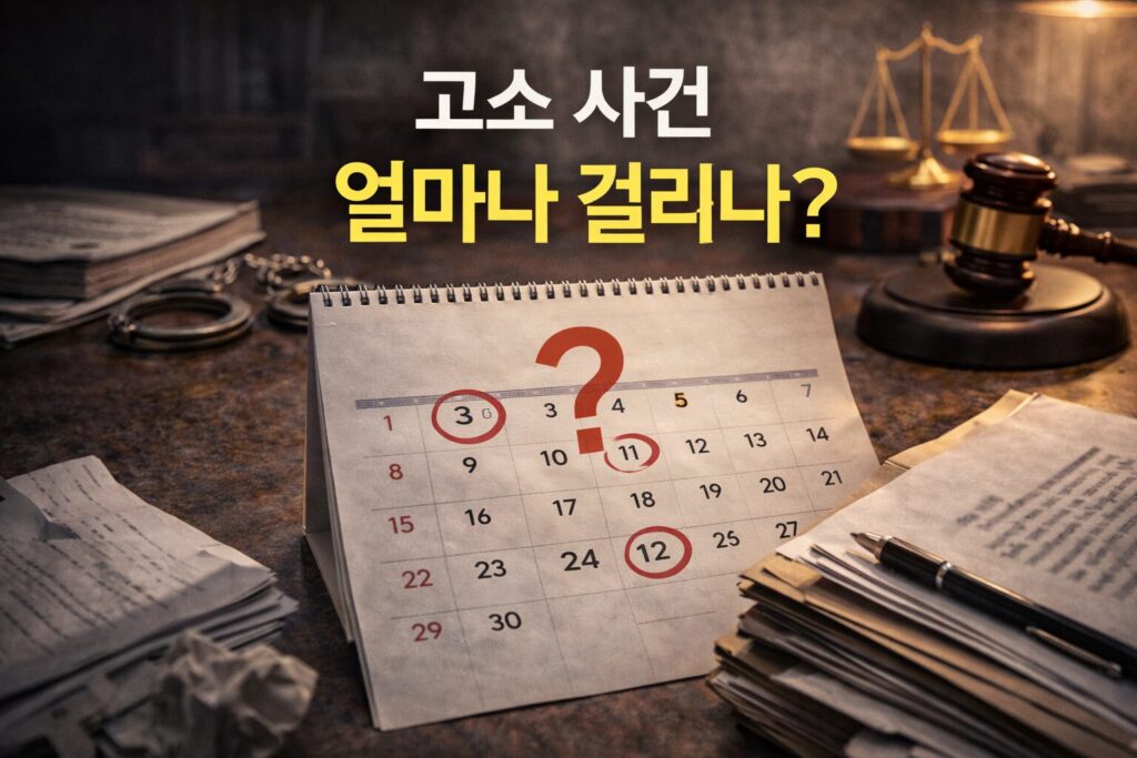 고소 사건은 보통 얼마나 걸리나요? 수사부터 처분까지 실제 기간 정리