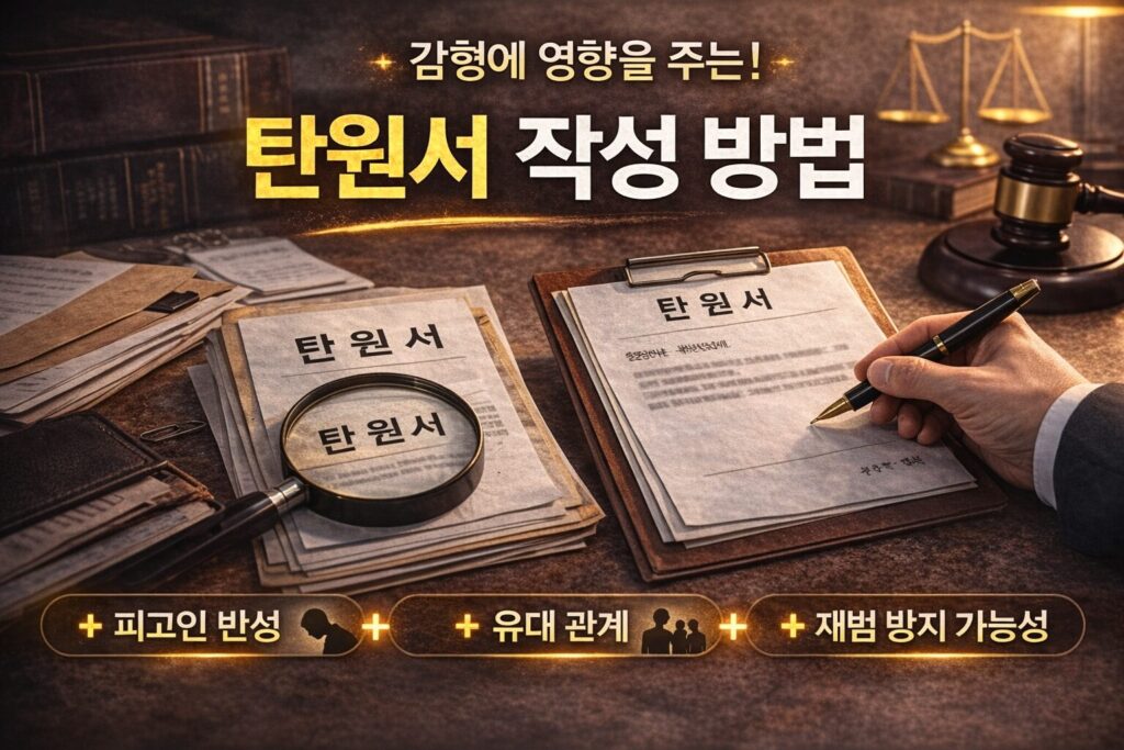 탄원서 작성 방법 – 감형에 영향을 주는 문장 구조와 실제 예시