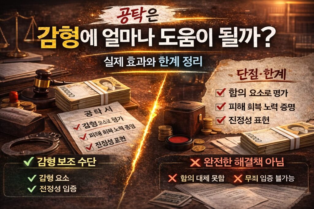 공탁은 감형에 얼마나 도움이 될까? 실제 효과와 한계 정리