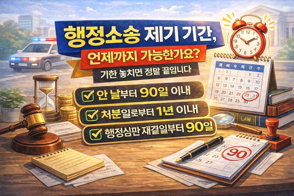 🔥 행정소송 제기 기간, 언제까지 가능한가요? 기한 놓치면 정말 끝입니다