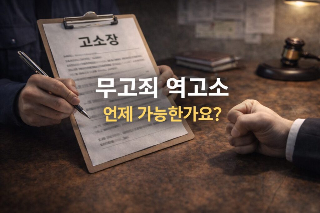 무고죄 역고소는 언제 가능한가요? 성립 기준과 실제 판단 요소