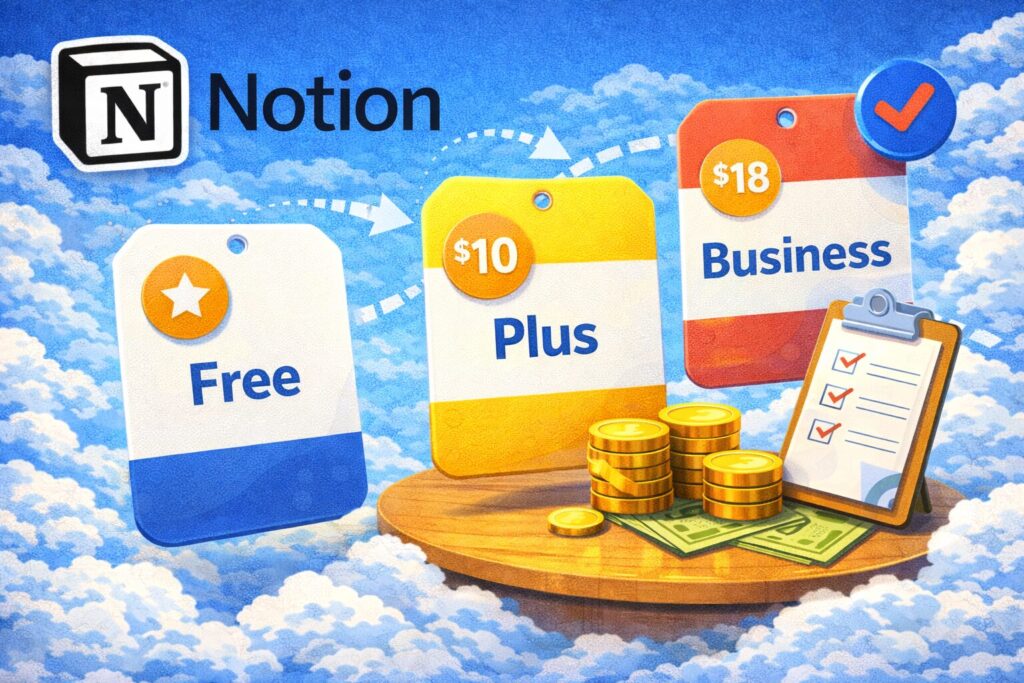 Notion 유료 플랜 가격 차이 – 무료 플랜과 무엇이 다를까