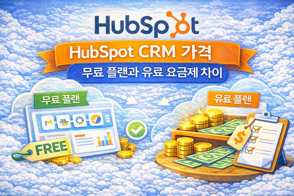 HubSpot CRM 가격 – 무료 플랜과 유료 요금제 차이