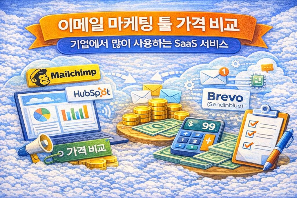 이메일 마케팅 툴 가격 비교 – 기업에서 많이 사용하는 SaaS 서비스