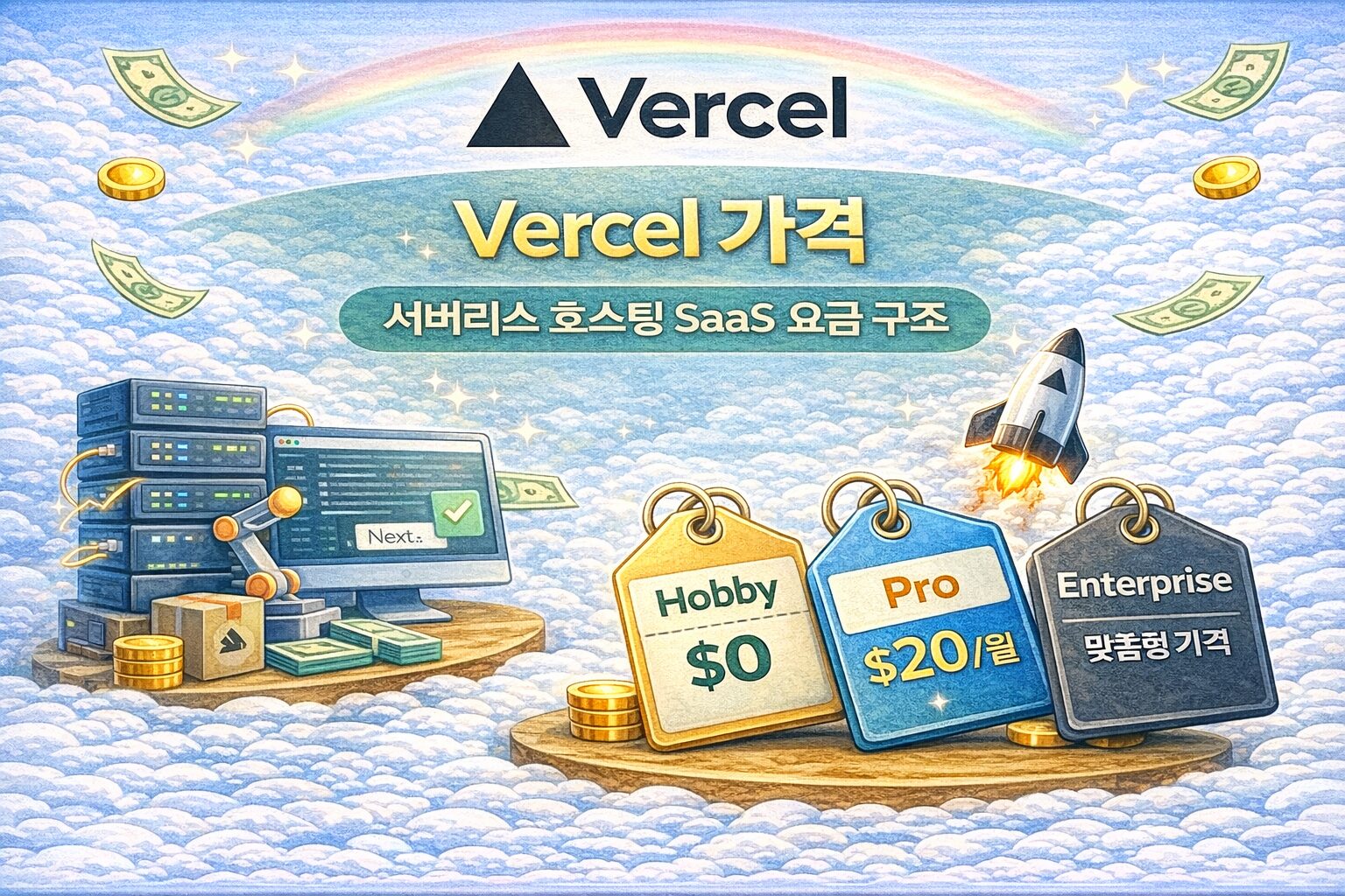 Vercel 가격 – 서버리스 호스팅 SaaS 요금 구조