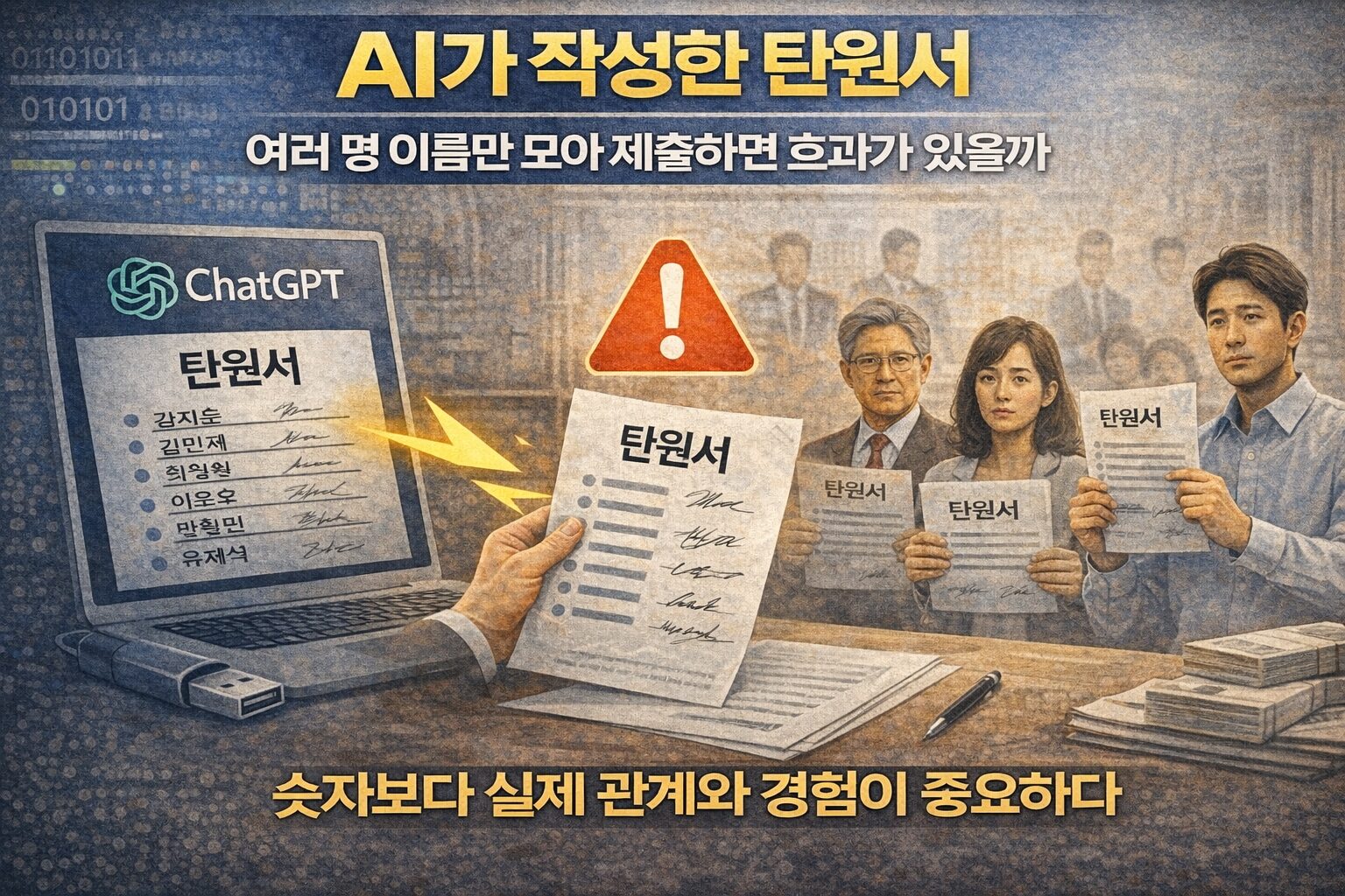 AI가 작성한 탄원서, 여러 명 이름만 모아 제출하면 효과가 있을까