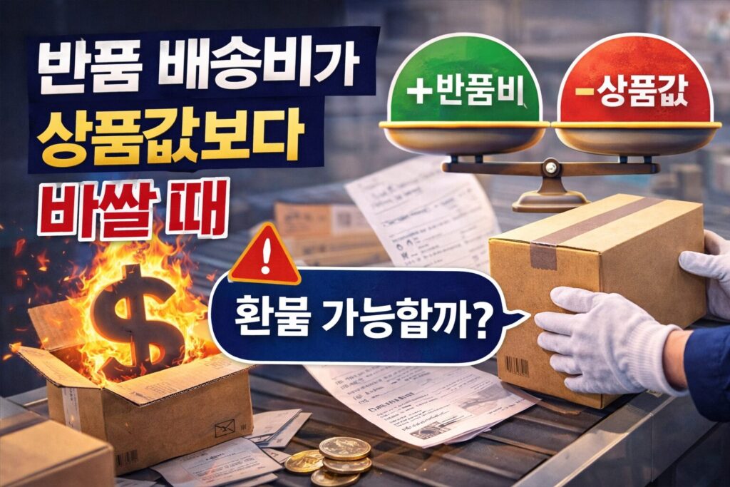 반품 배송비가 상품값보다 비쌀 때 환불 가능한 기준, 해외직구에서 손해 줄이는 방법