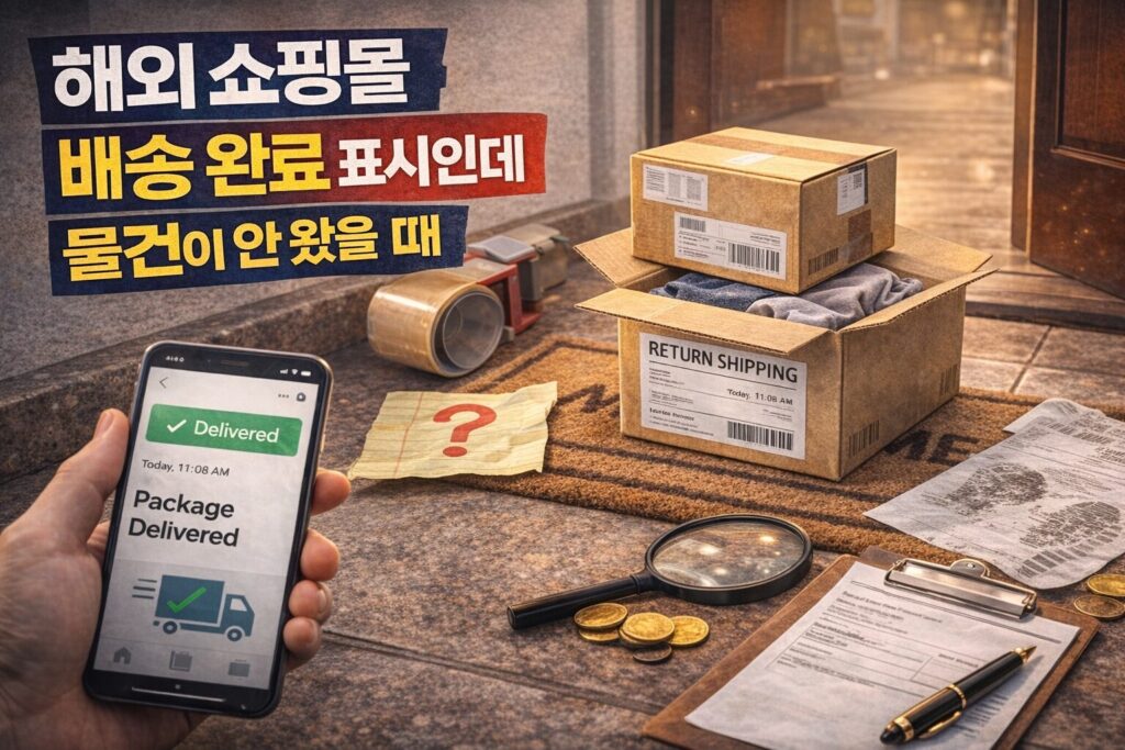 해외 쇼핑몰 배송 완료 표시인데 물건이 안 왔을 때, 판매자 책임과 환불 가능 범위