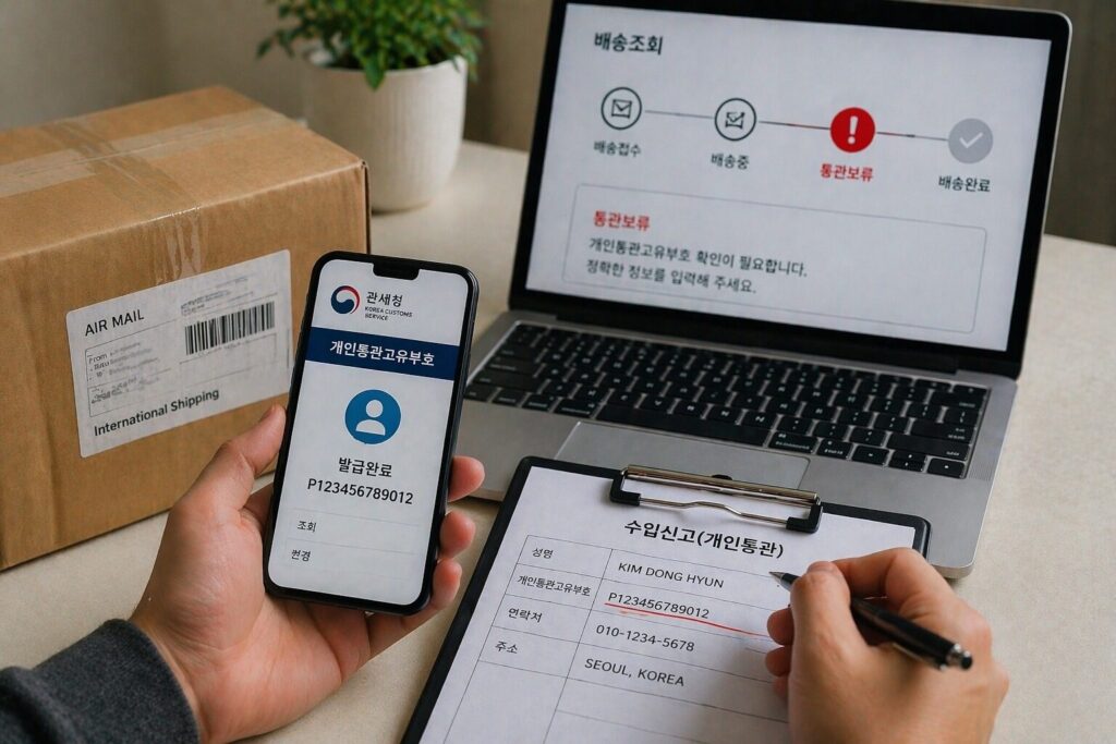 개인통관고유부호 오류로 해외직구 배송이 멈췄을 때 바로 해결하는 순서