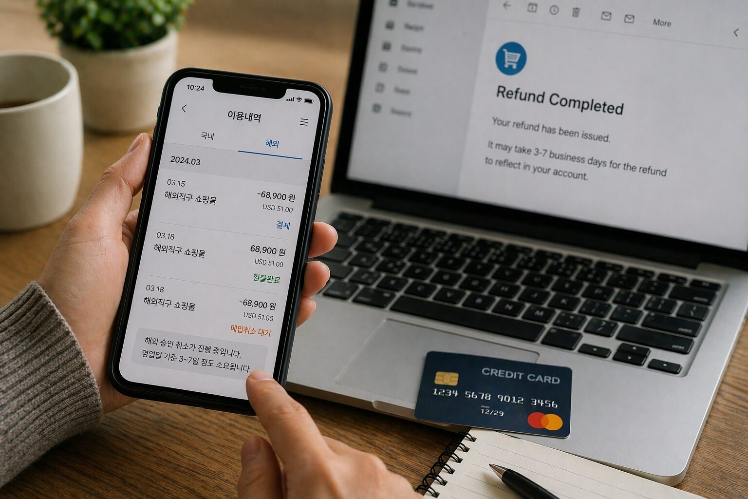 해외직구 환불 완료됐는데 카드값이 그대로일 때, 실제 취소 반영까지 걸리는 시간