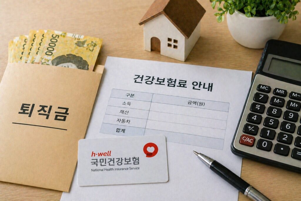 퇴직금 받으면 건강보험료 오르나? 일시금 수령 뒤 보험료 계산에서 가장 헷갈리는 부분