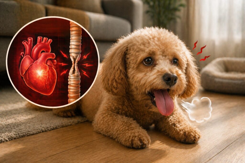 강아지가 갑자기 헥헥거릴 때, 더운 날씨가 아니면 체크해야 한다