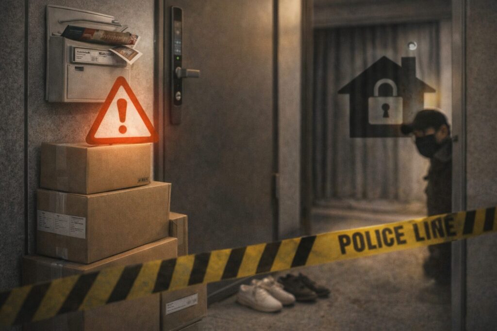 빈집처럼 보이는 행동이 실제 절도 표적이 되는 이유