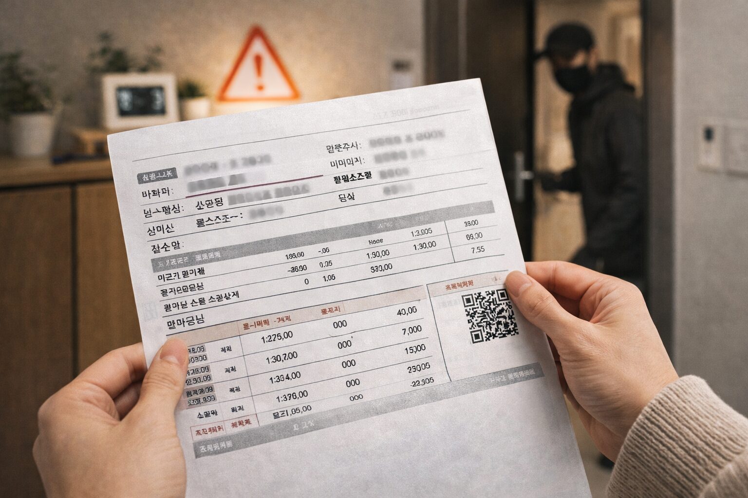 관리비 고지서 사진 보내면 위험한 이유, 생각보다 많은 정보가 들어 있습니다
