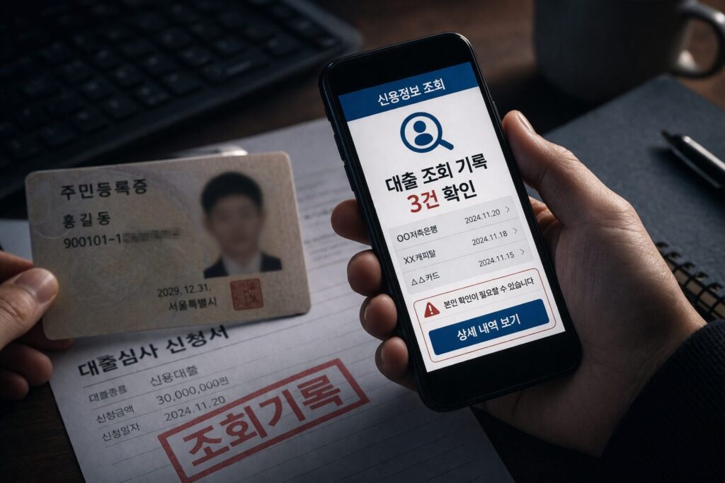 명의도용 대출 조회는 어디서 확인하나, 내 이름으로 조회된 기록부터 보는 방법