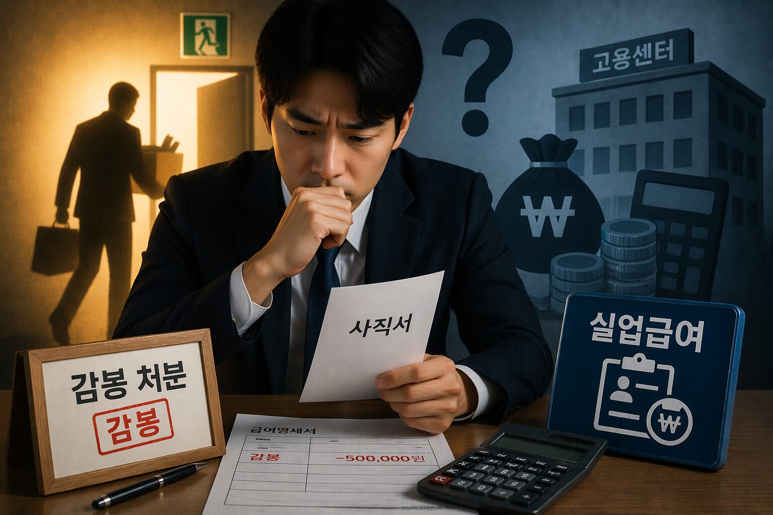 감봉 처분 받은 뒤 퇴사하면 실업급여 받을 수 있나? 징계 이후 퇴직할 때 꼭 확인할 기준