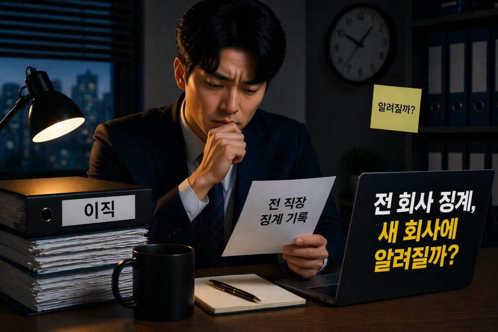 직장 징계 기록은 이직 회사에 전달될까? 전 직장 인사기록이 새 회사에 알려지는 범위