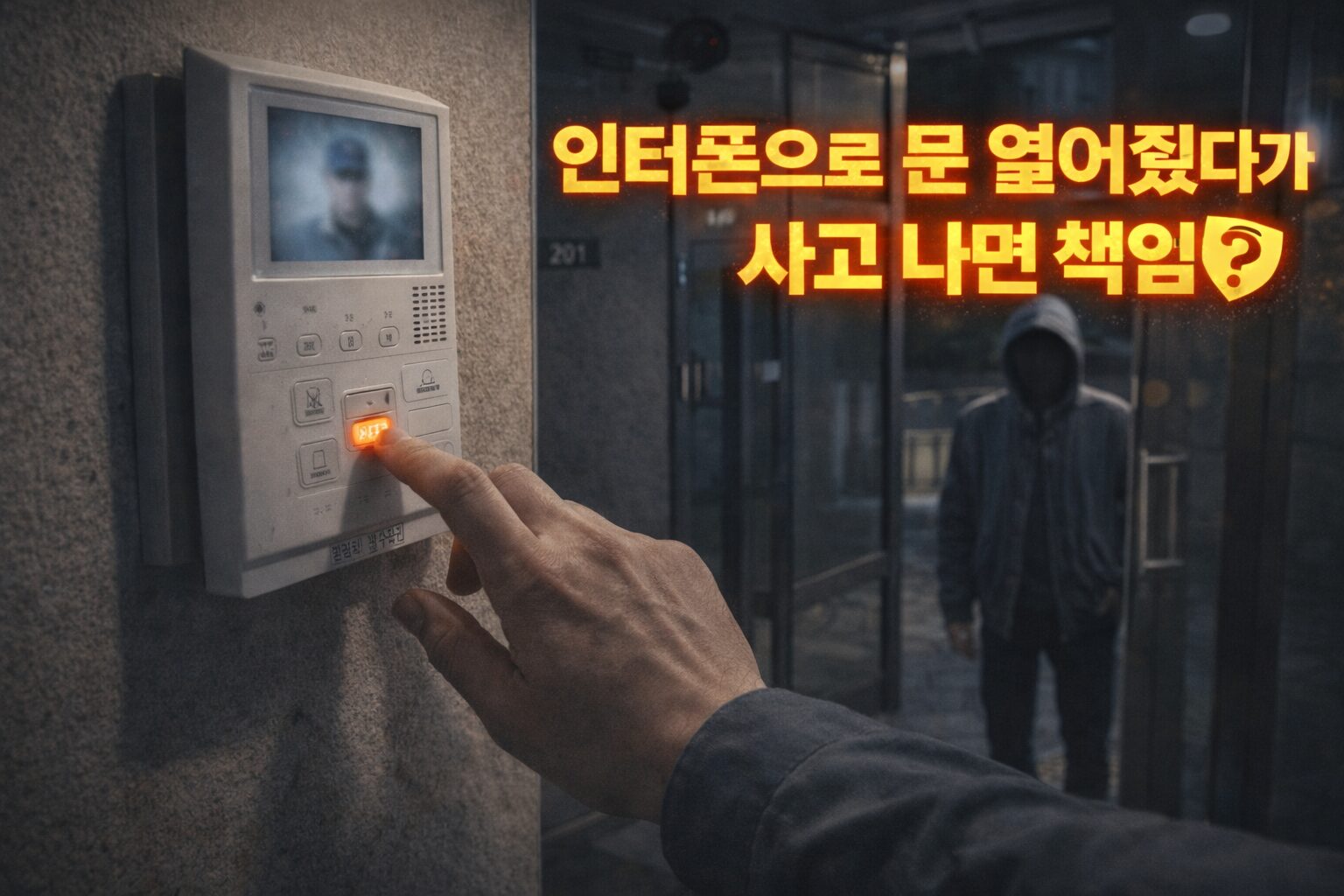인터폰으로 문 열어줬다가 사고 나면 책임이 생길까, 생각보다 많이 헷갈립니다