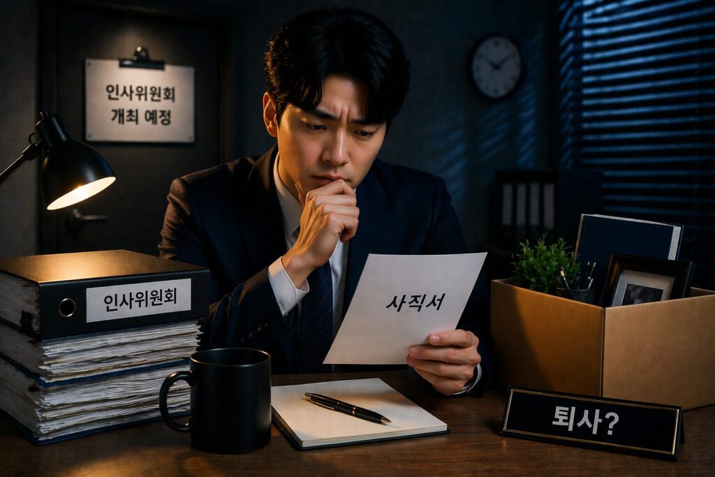 인사위원회 결과 나오기 전 사직서 내면 어떻게 되나? 징계 직전 퇴사할 때 달라지는 부분
