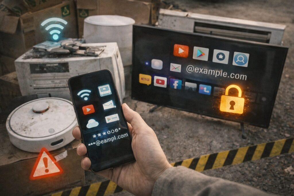 중고가전 버릴 때 남는 개인정보, 생각보다 훨씬 많습니다